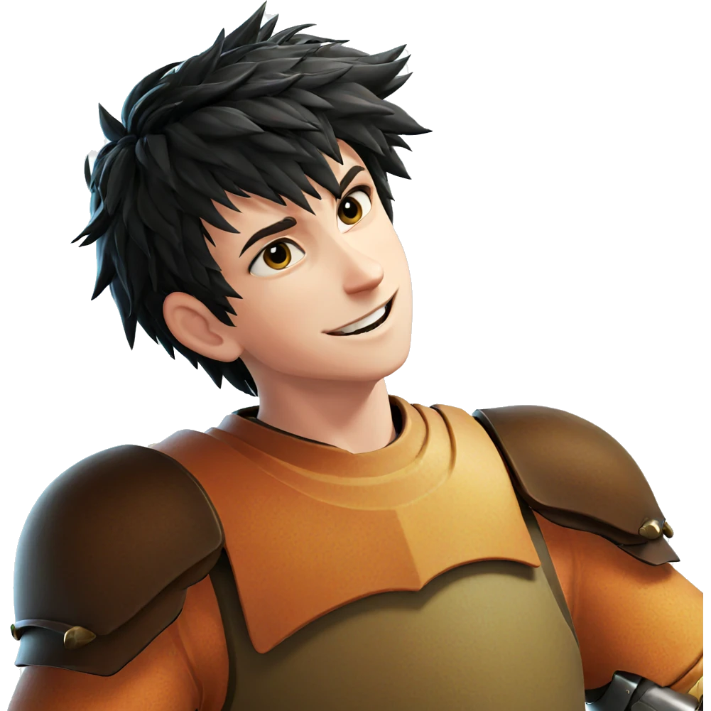 smiling boy in armor emoji