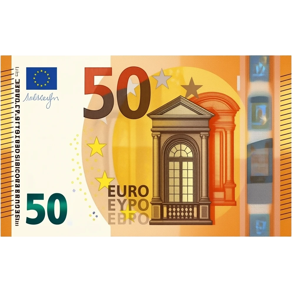 a 15 euro bill generated emoji