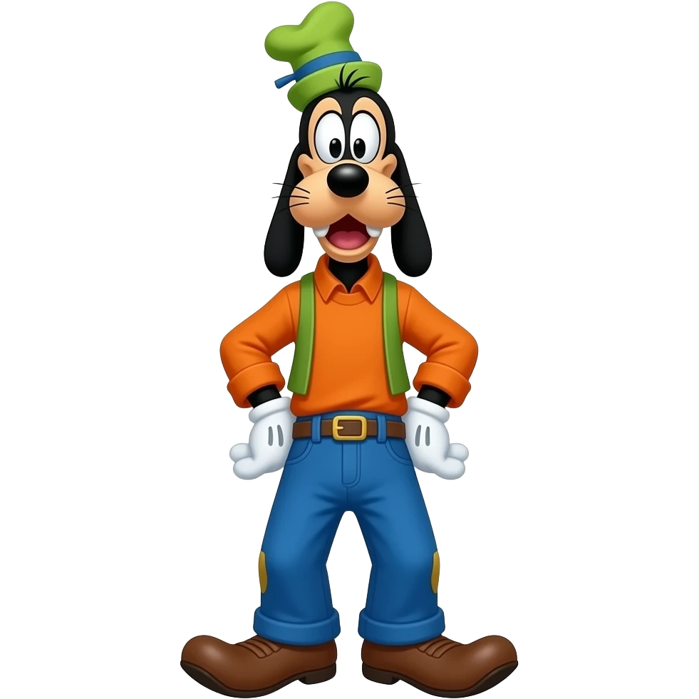 Goofy Goof Full-body emoji