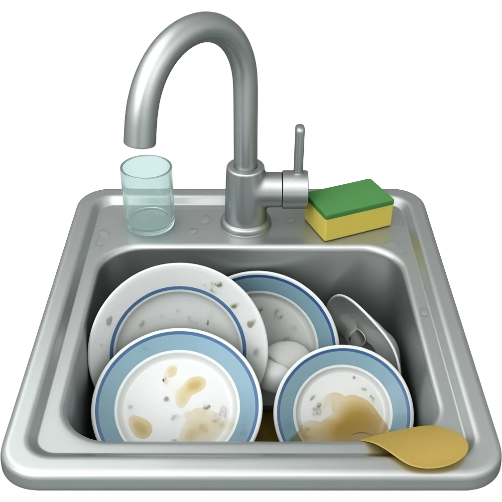 sink full of dishes realistic emoji