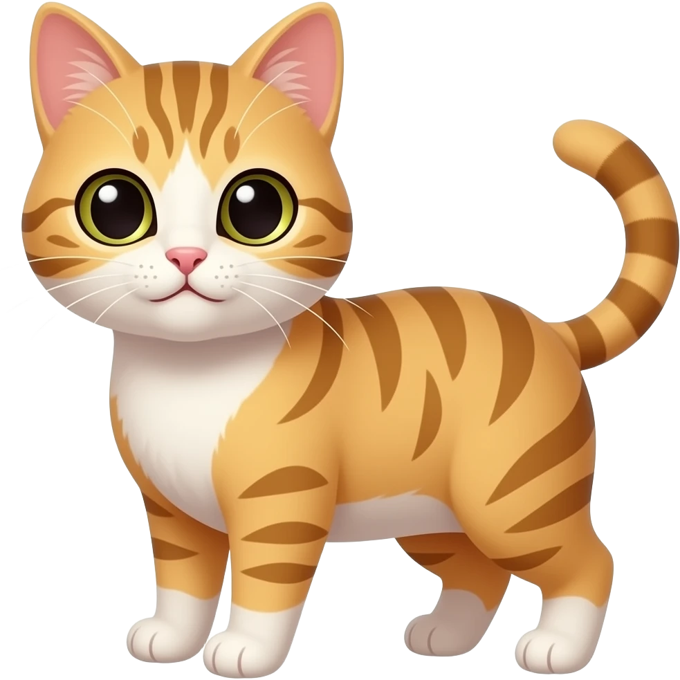 A cute cat emoji