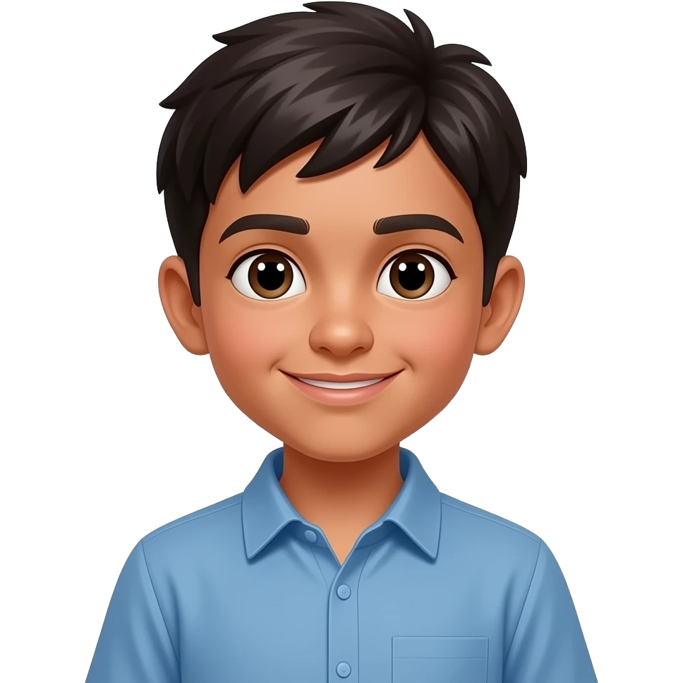 Make senusha he is a white 11yr old boy emoji