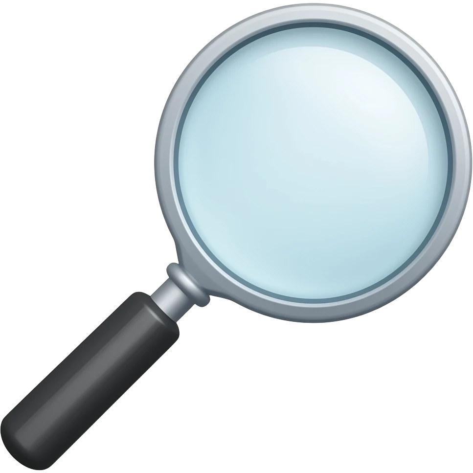 magnifying glass emoji
