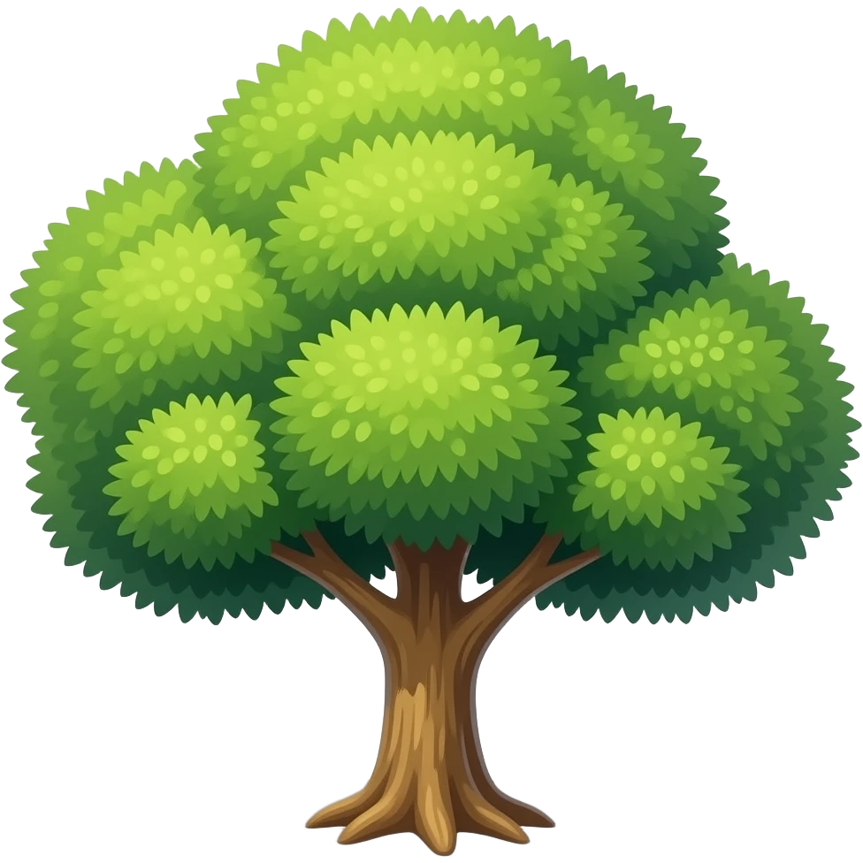 tree with its shadow emoji