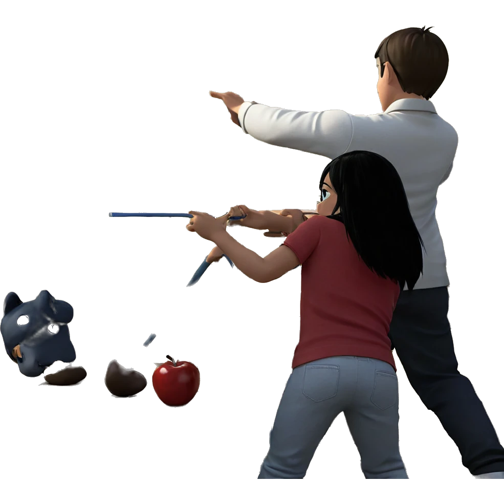girl and boy in action emoji