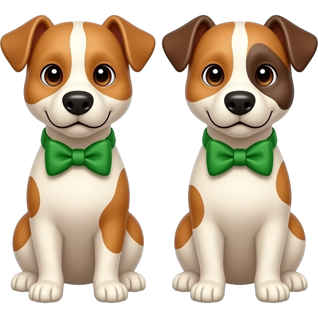 Dogs and Green Bowties emoji
