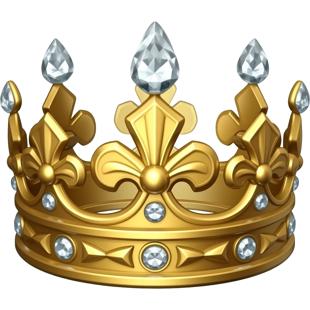 Corona laureada de oro y diamantes del dios Emperador de Warhammer 40k emoji