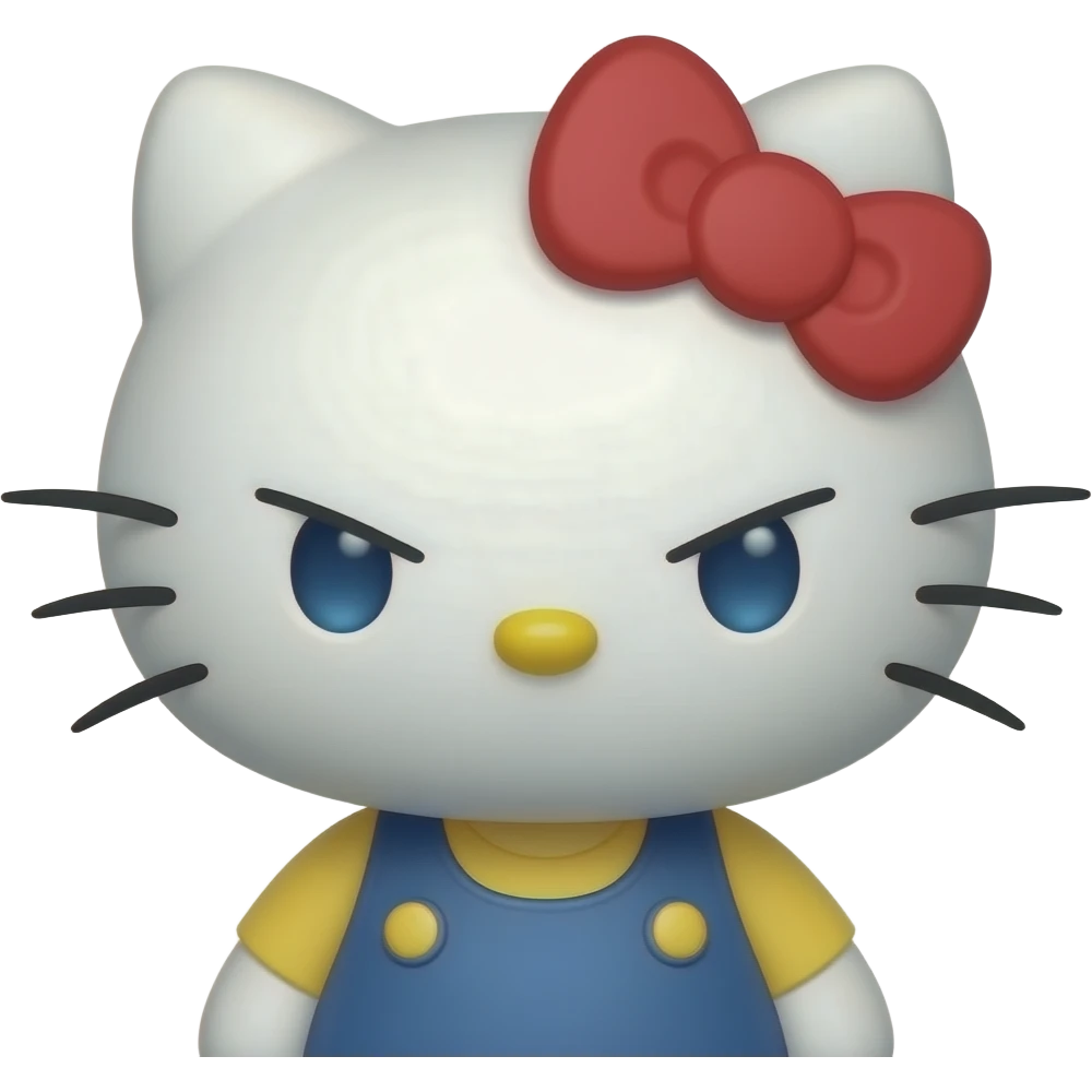 angry hello kitty emoji
