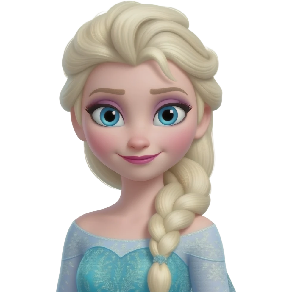 Elsa de Frozen emoji