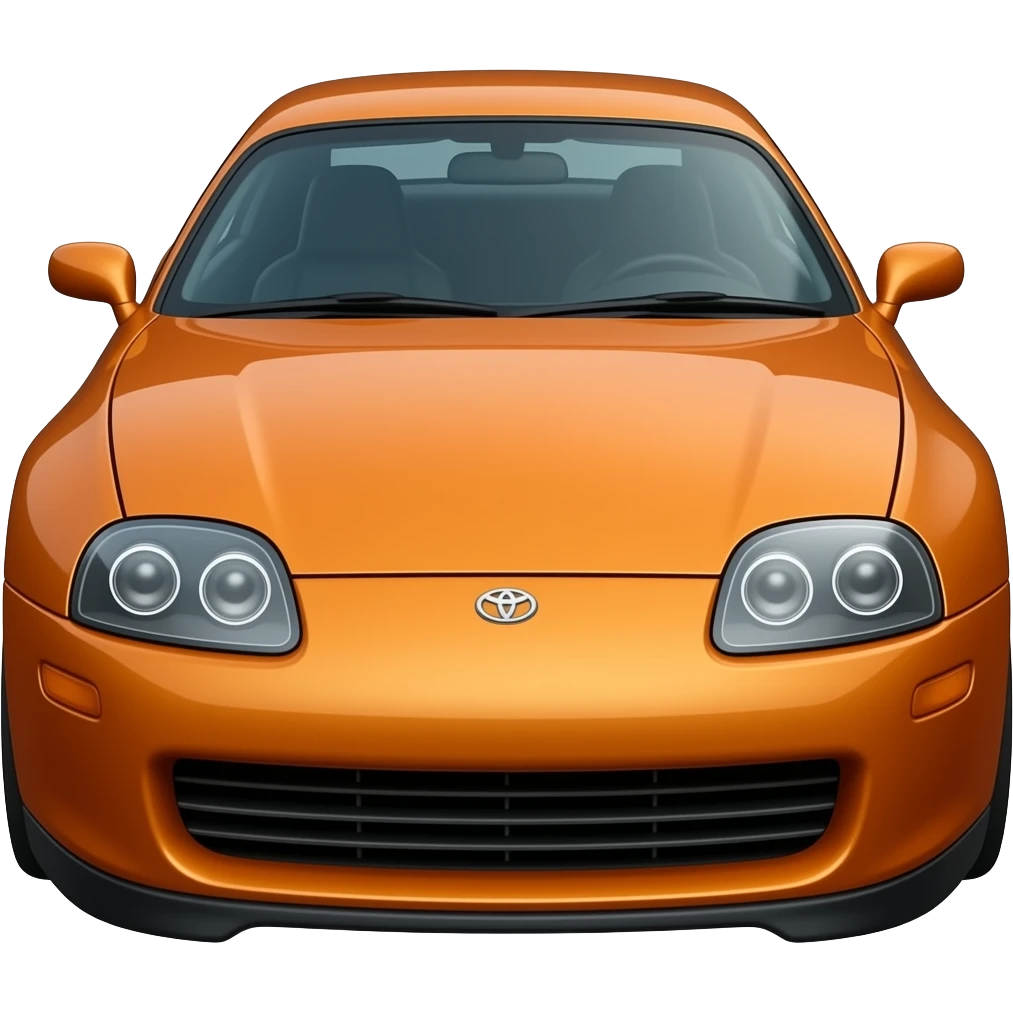 Toyota supra naranja emoji