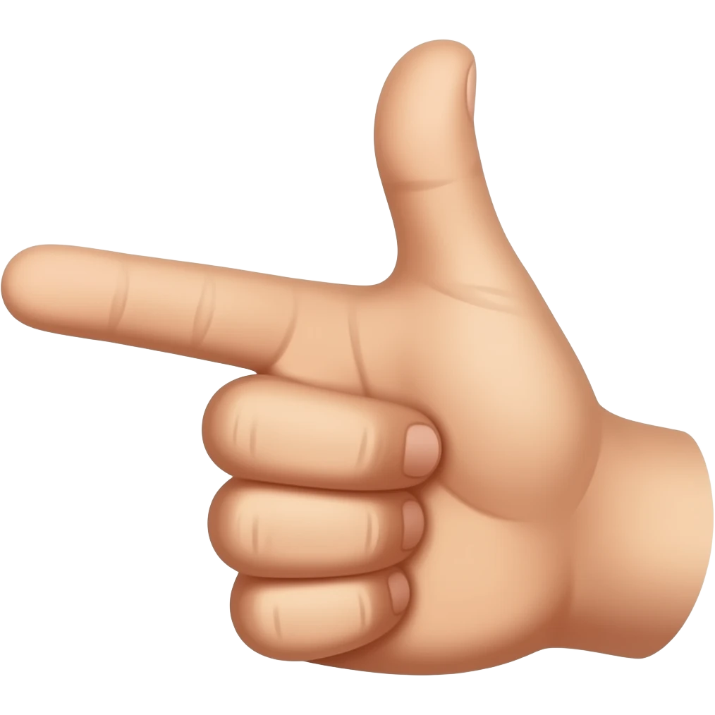 Now make the thumb in the middle face me more emoji