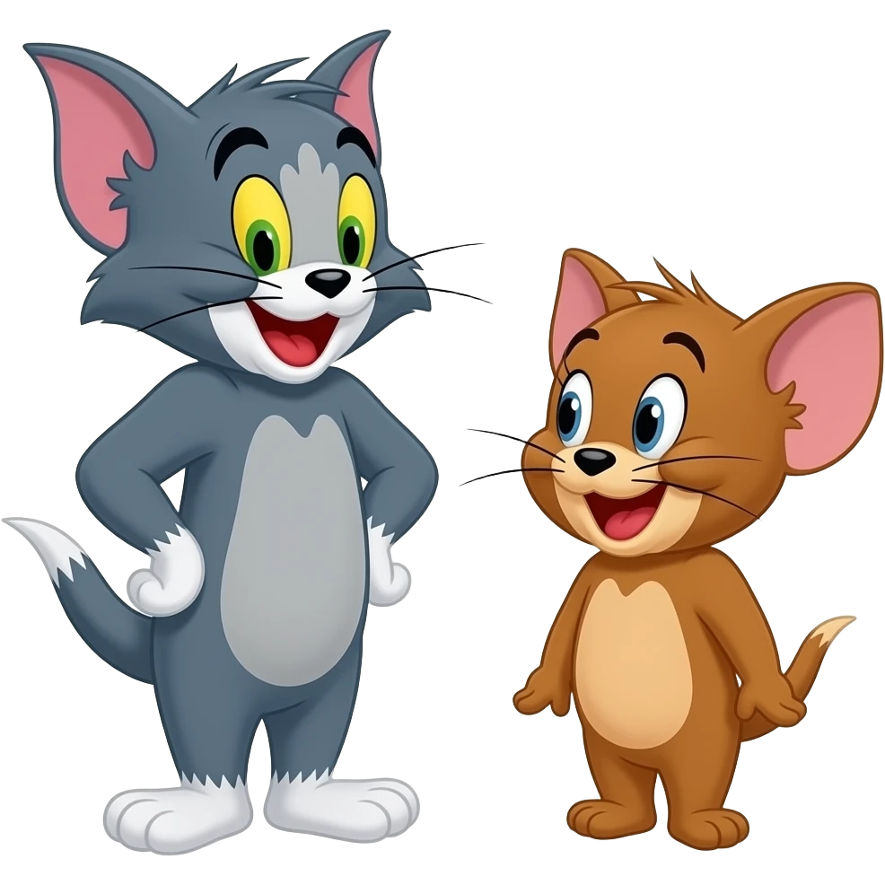 Cartoon Tom and Jerry emoji