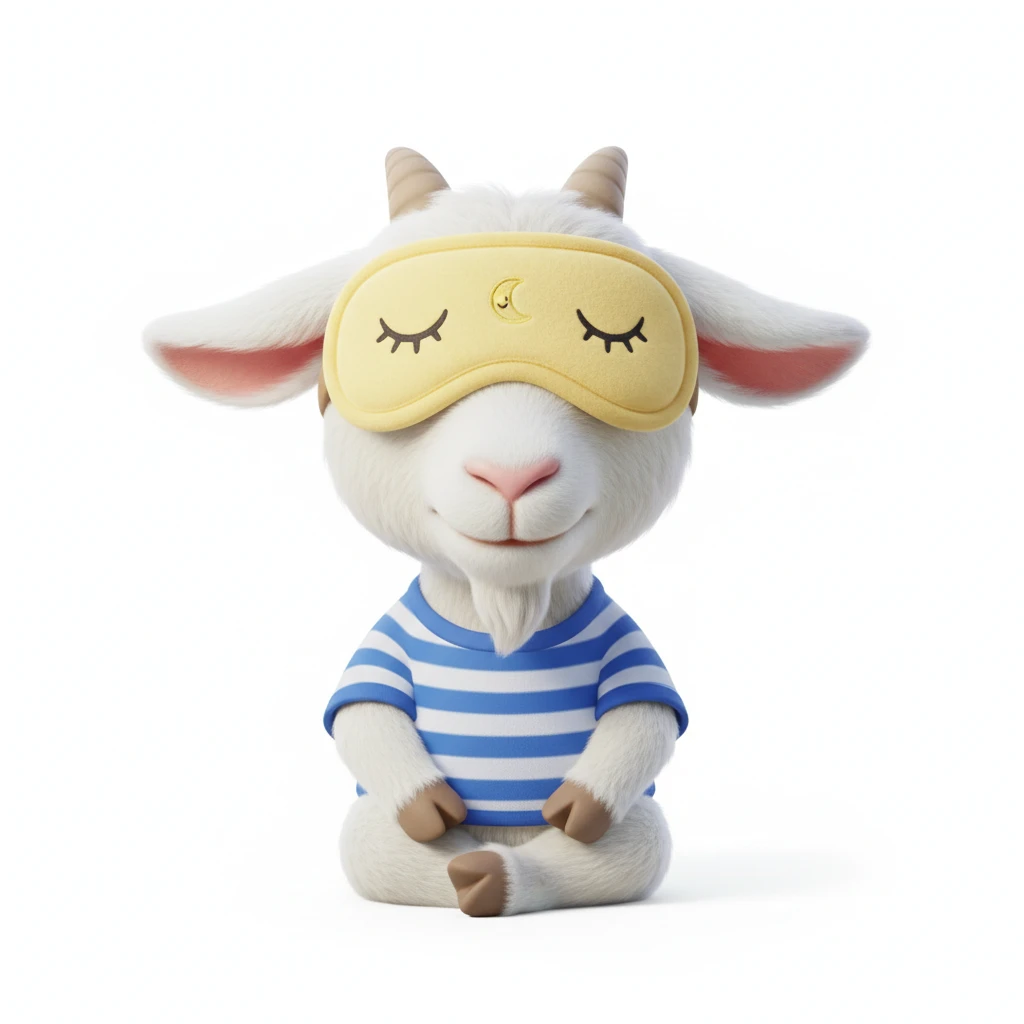 Open


Open


Open


Open
a goat with yellow sleep mask and wearing shirt, front view,  Frontal Top-Down Soft Light, white background, portrait, casual cartoon stylized game mobile emoji