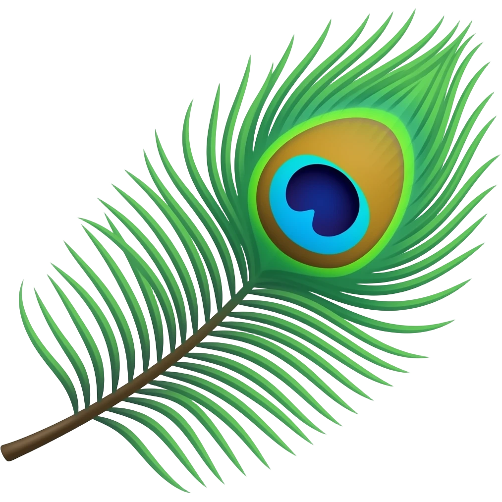 Peacock feather emoji emoji