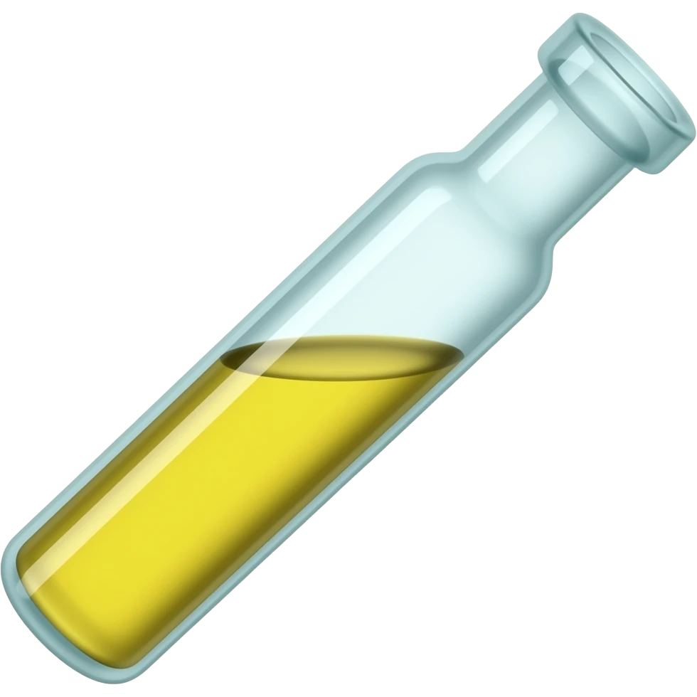 баночка для анализов с желтой жидкостью emoji