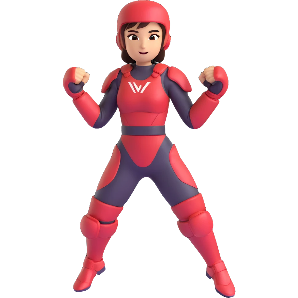 Ilia Topuria performing a victory pose, muscular, wearing fight gear, energetic emoji