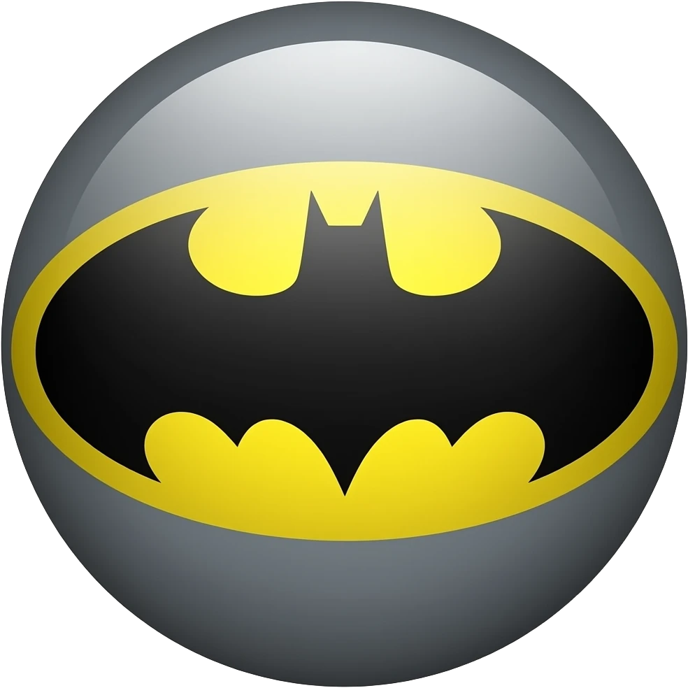 Genérame un emogi con el logo de batman emoji