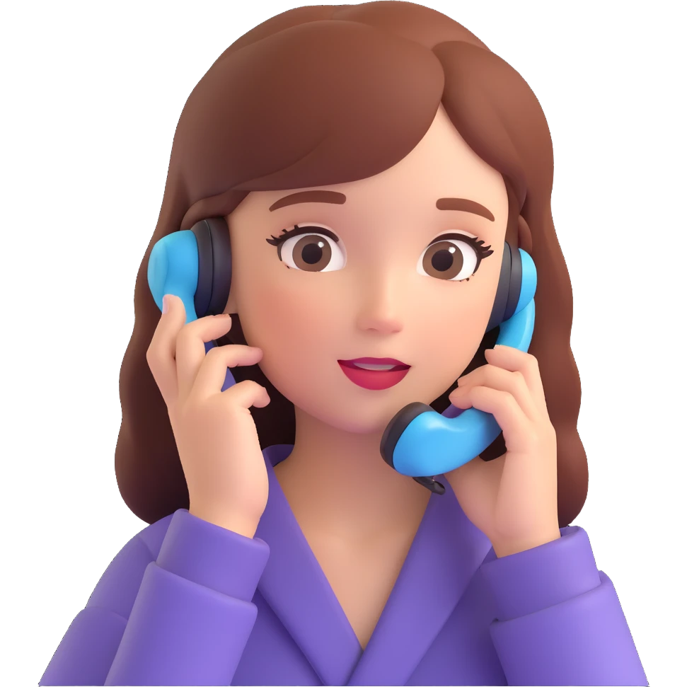 girl talking on phone bedroom background, close up pose emoji