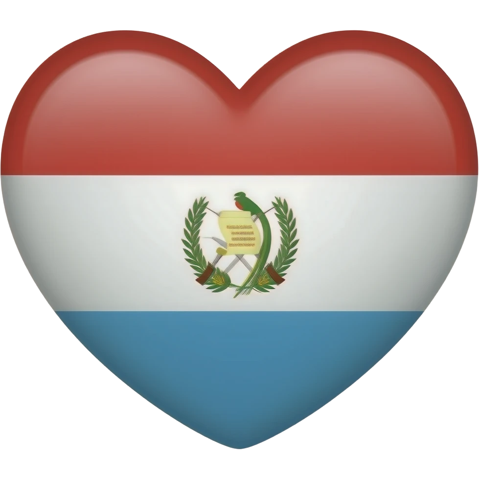Guatemala heart flag emoji