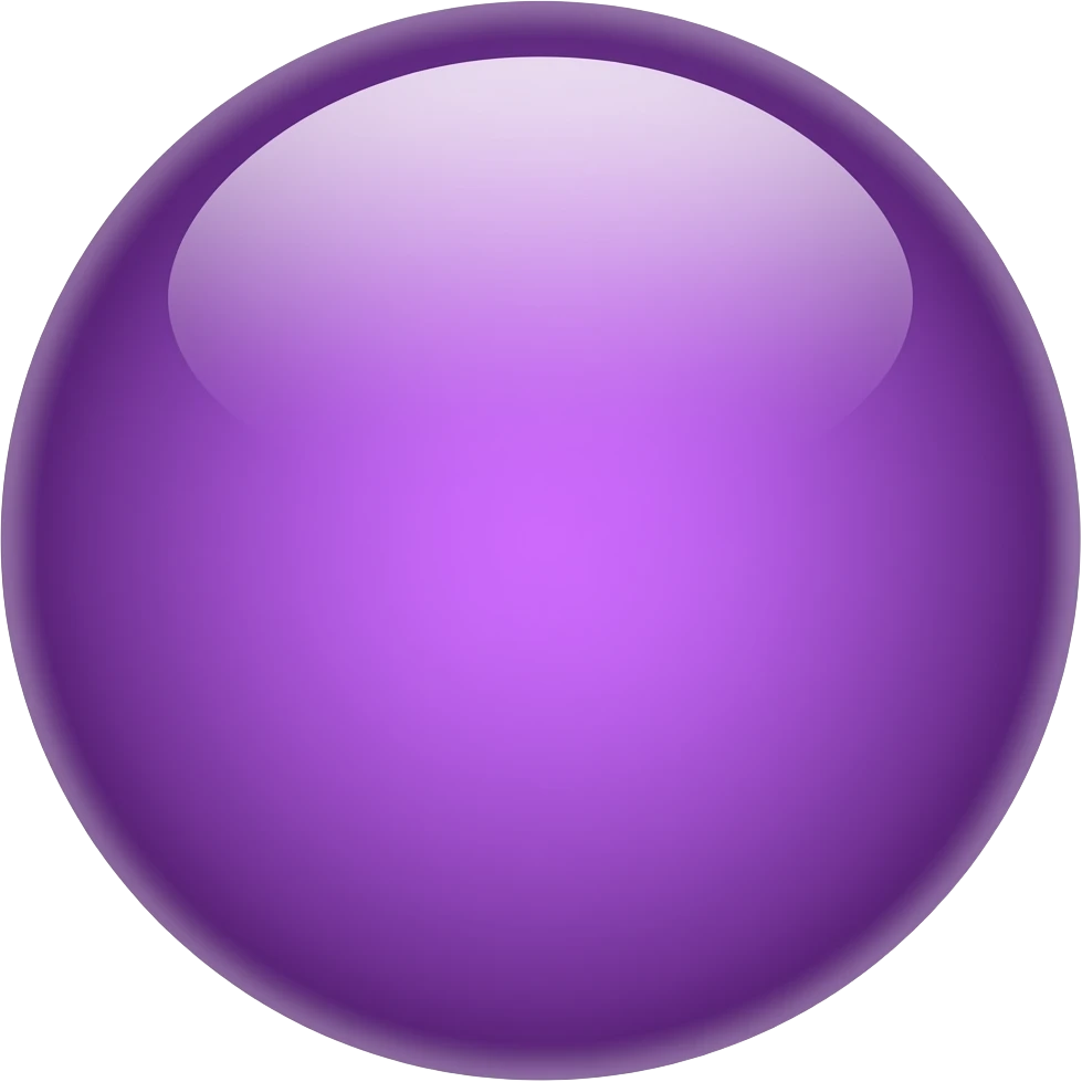 Purple shiny emoji