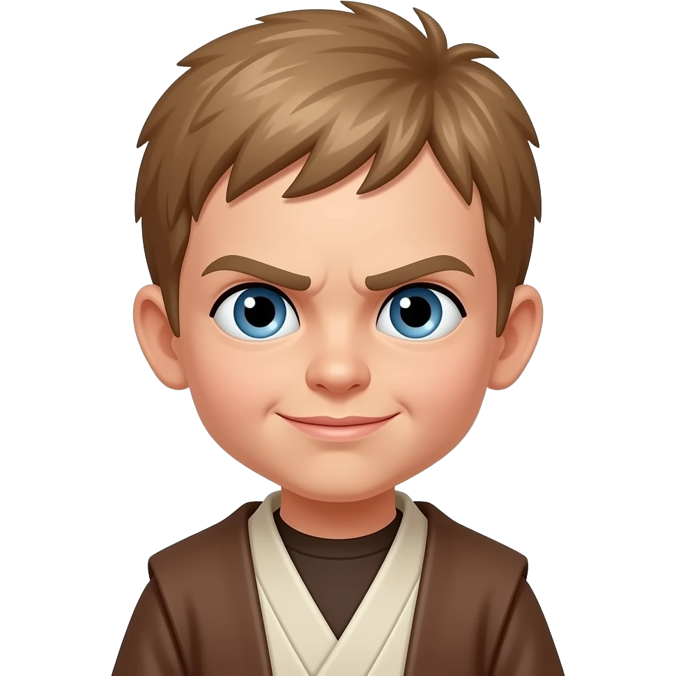 Evil child jedi emoji