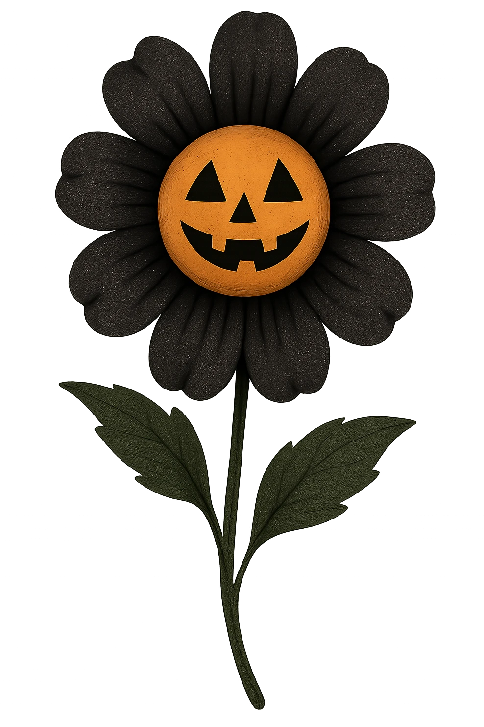 Halloween flower, remove background emoji