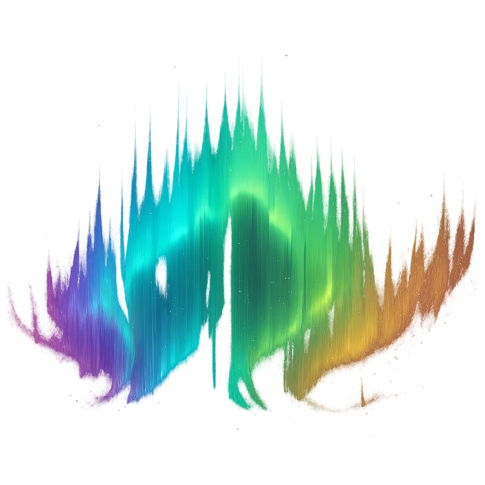aurora, digital illustration, no background emoji