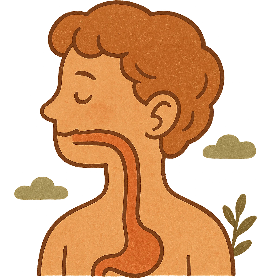 head with esophagus emoji