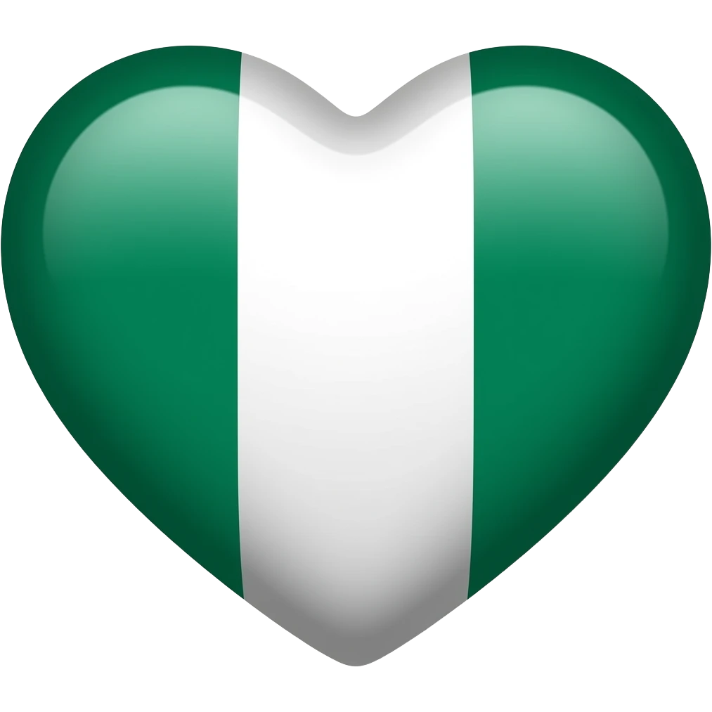 Nigeria heart flag emoji