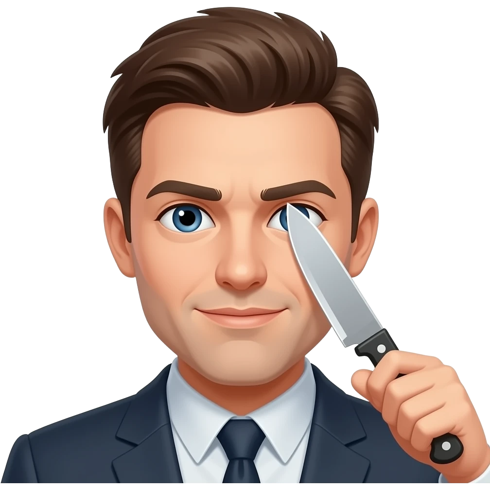 Stabbing my own eyes out emoji emoji