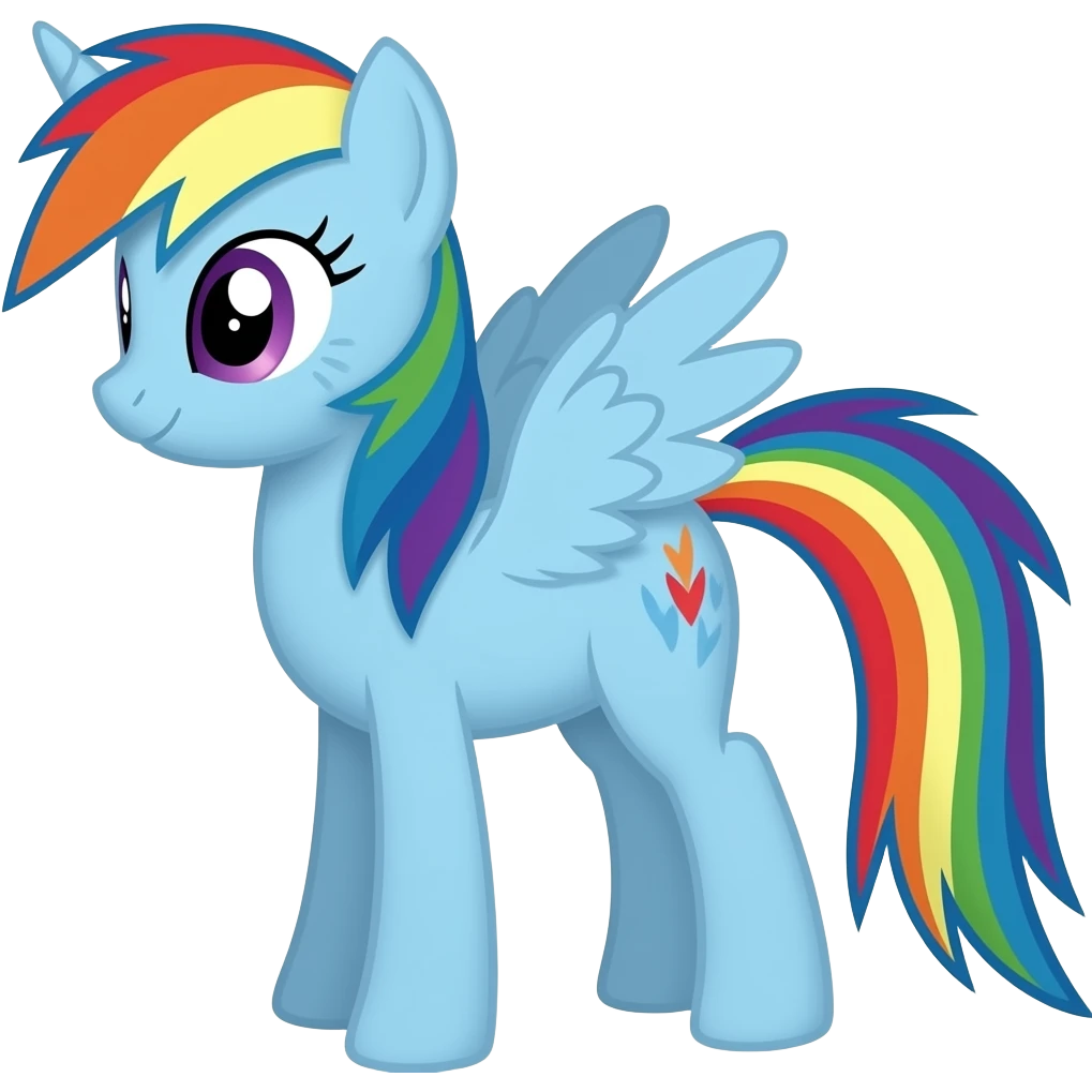 Rainbow dash emoji