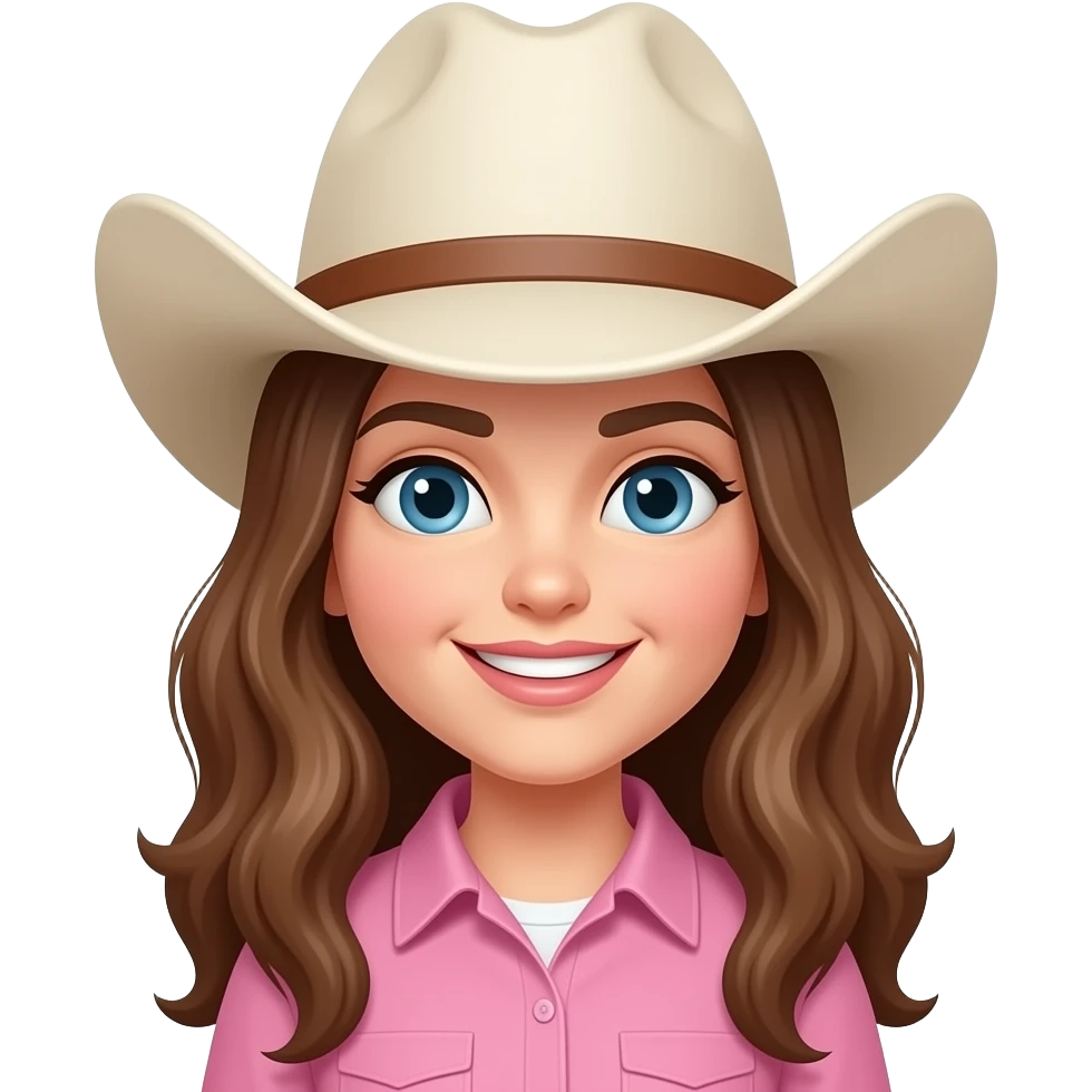 pink cowgirl emoji