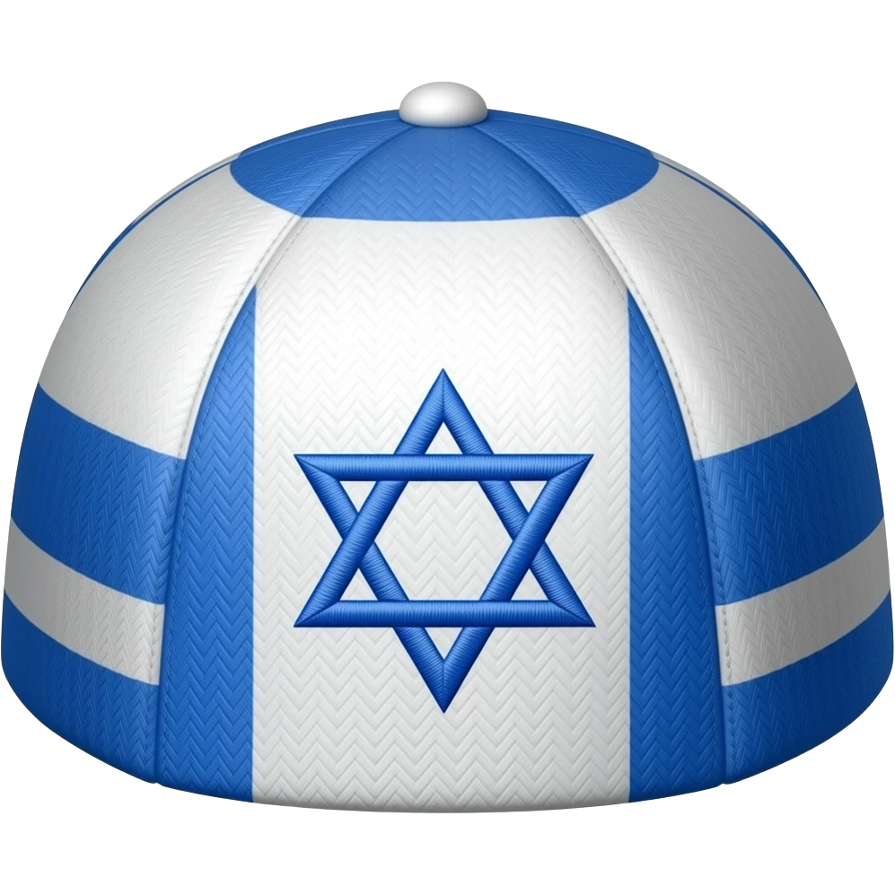 flat Israeli Jewish Kepi hat emoji