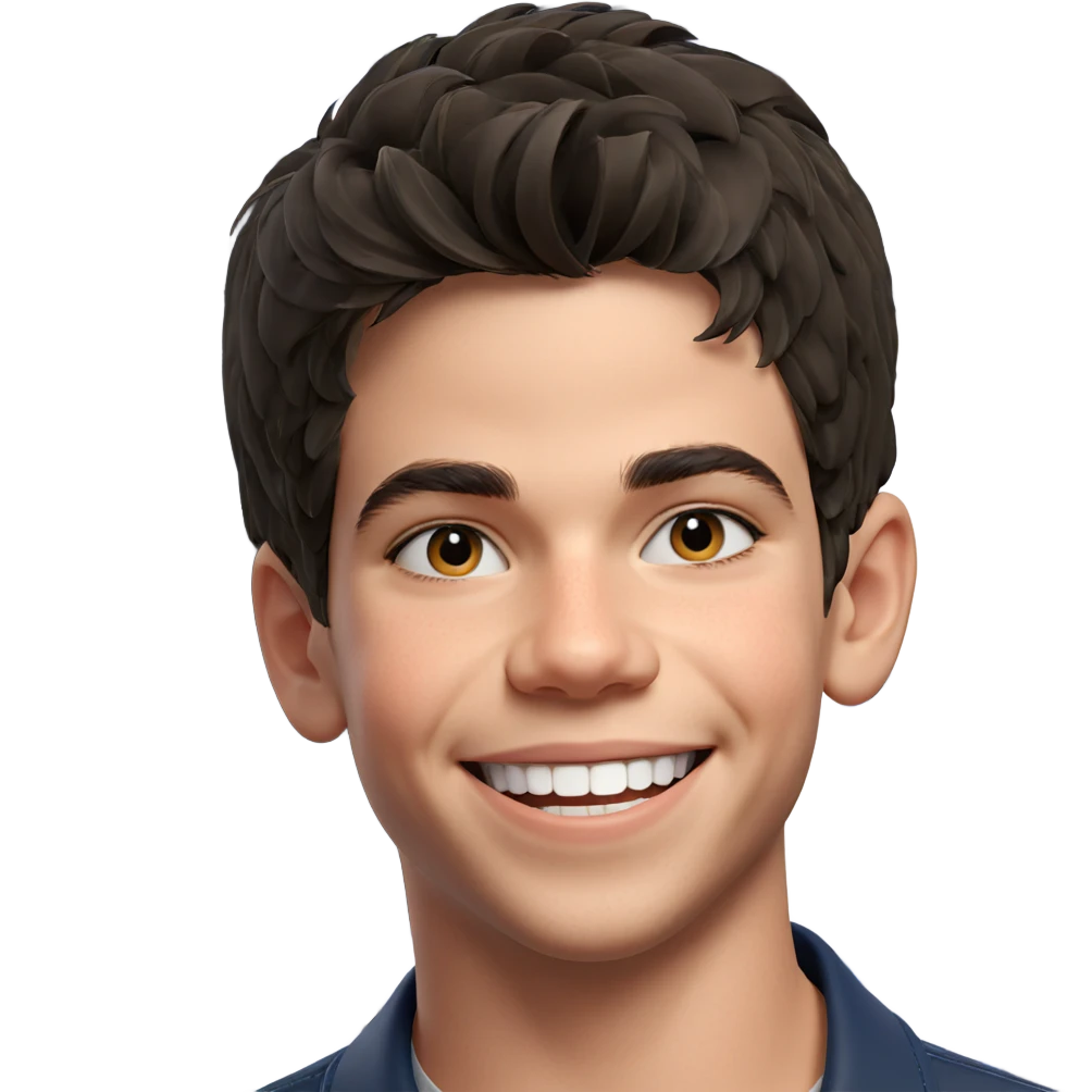 smiling boy in hat emoji