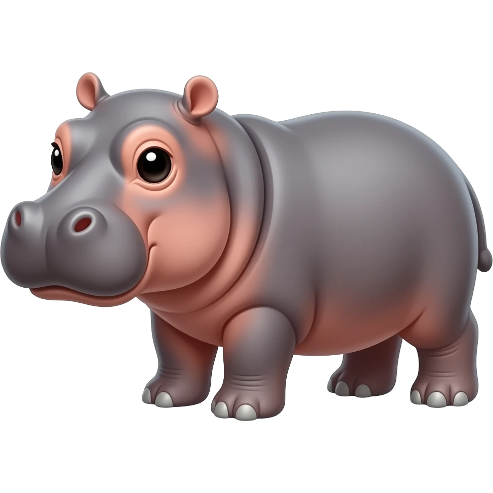 Hippopotamus calf emoji