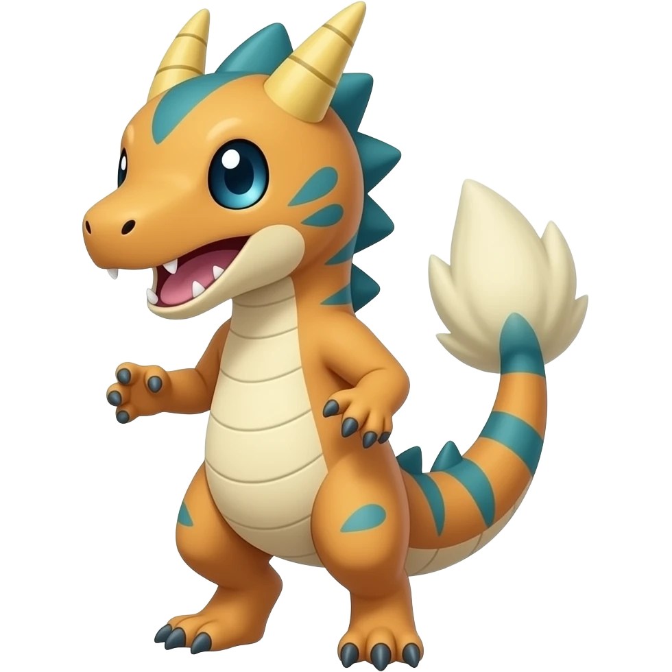 Raptorik Trico-Marowak-ExVeemon-Fakémon-hybrid emoji
