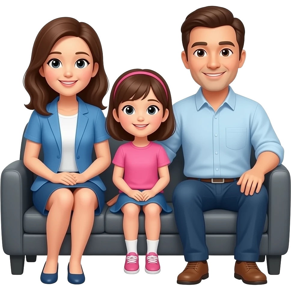 Four people on a car. Father, mother, their daughter and her husband emoji