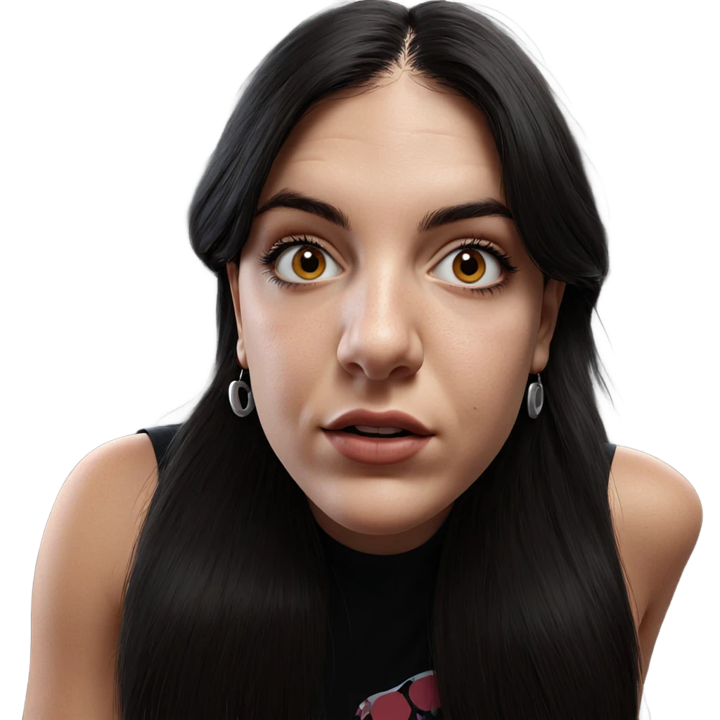 realistic portrait of girl emoji