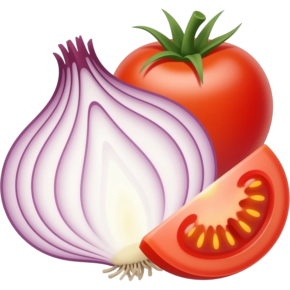 generates the onion and tomato paw emoji emoji