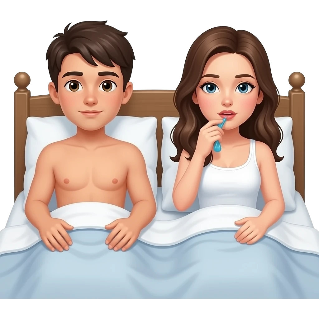 Boy boobs pite huye ldki ke on bed emoji