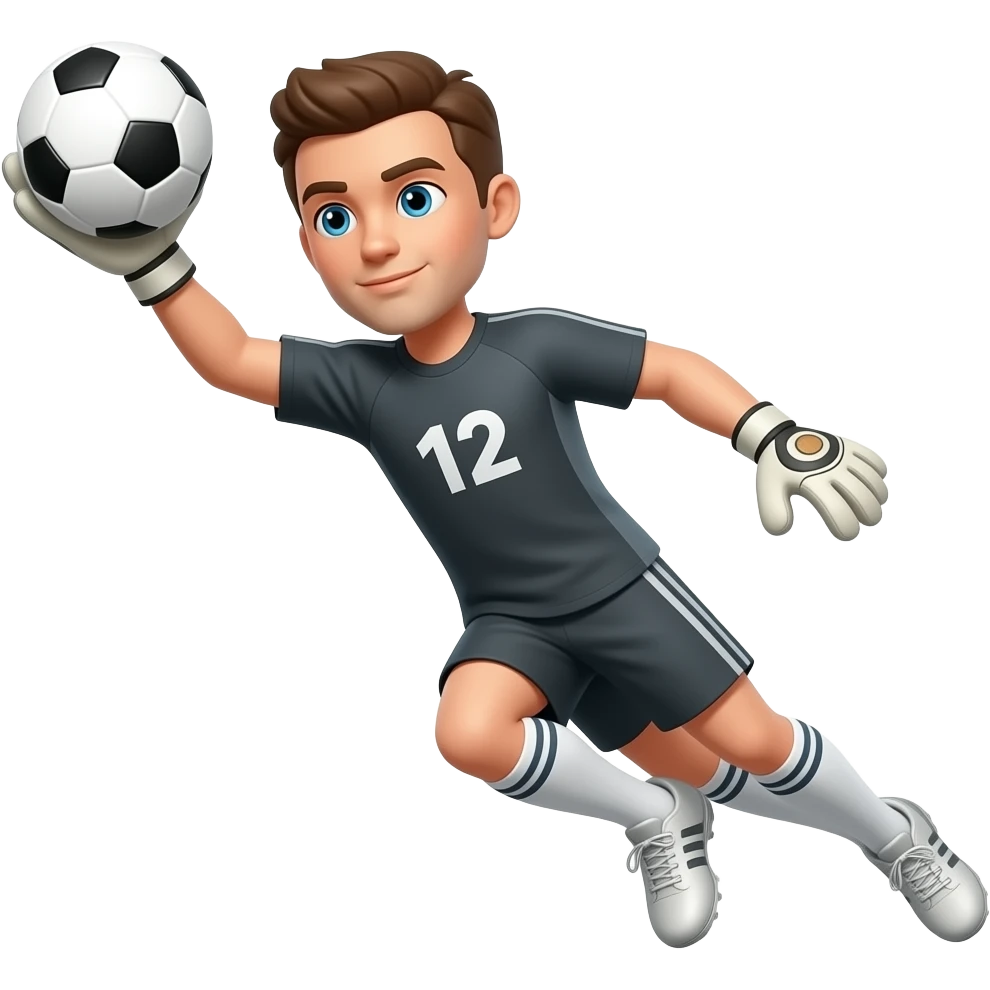 goal keeper catching ball emoji