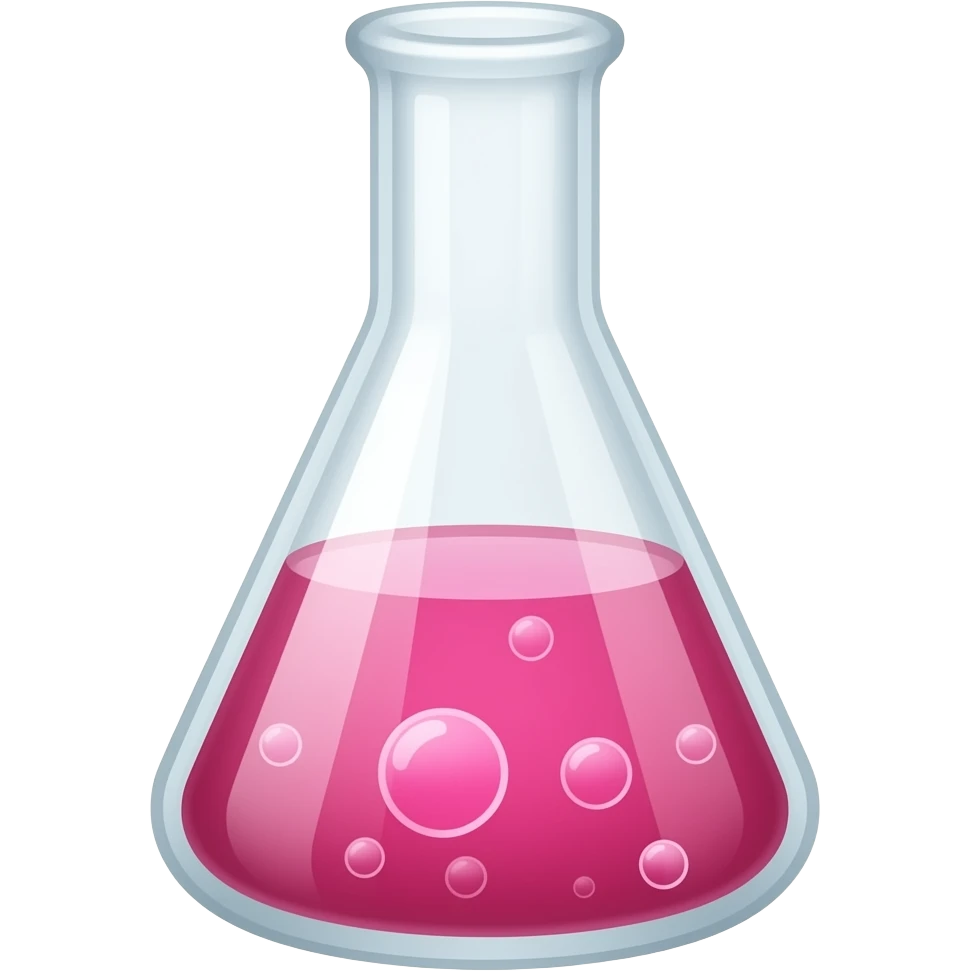 chemical reaction, pink emoji