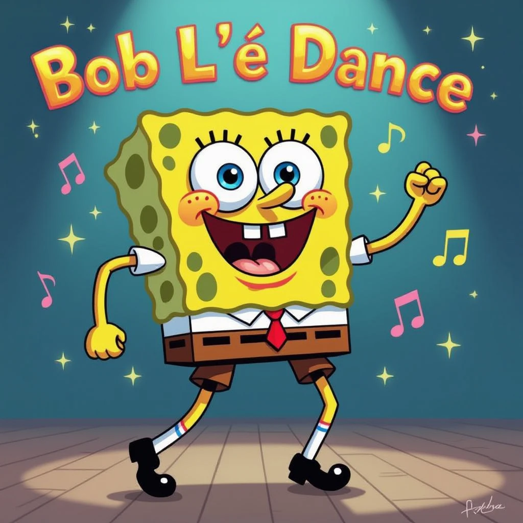 Bob l'éponge qui dance  emoji