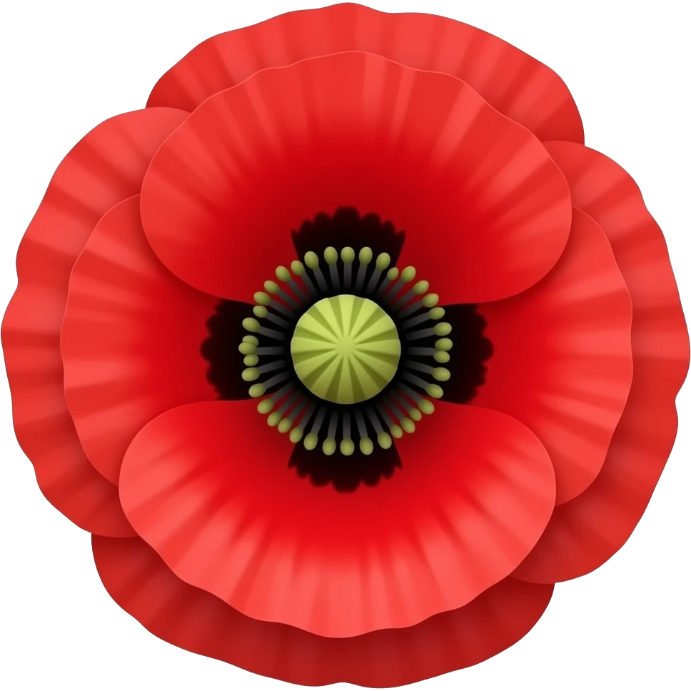 coquelicot fleur rouge face emoji