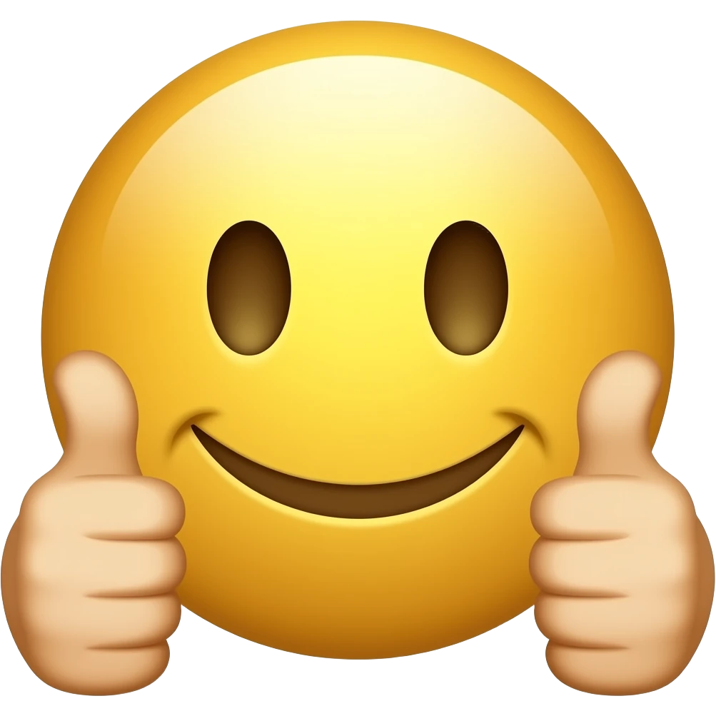 Créame un emogi personalizado de un 👍😁👍 emoji