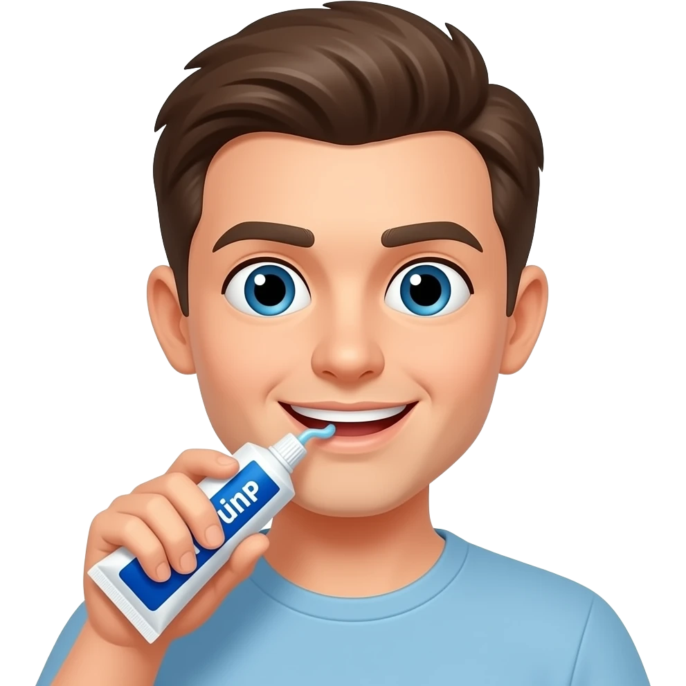 Squirting toothpaste emoji