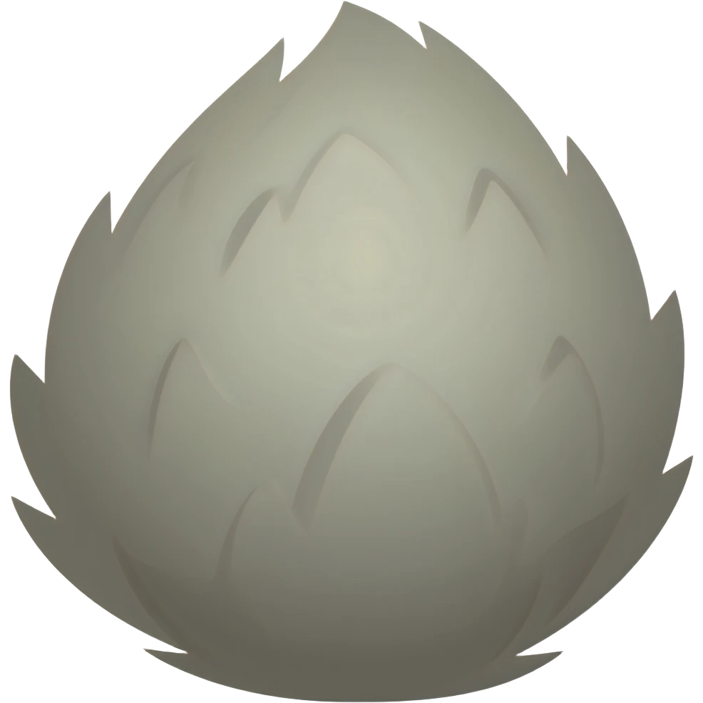 Gray rabbit tail emoji