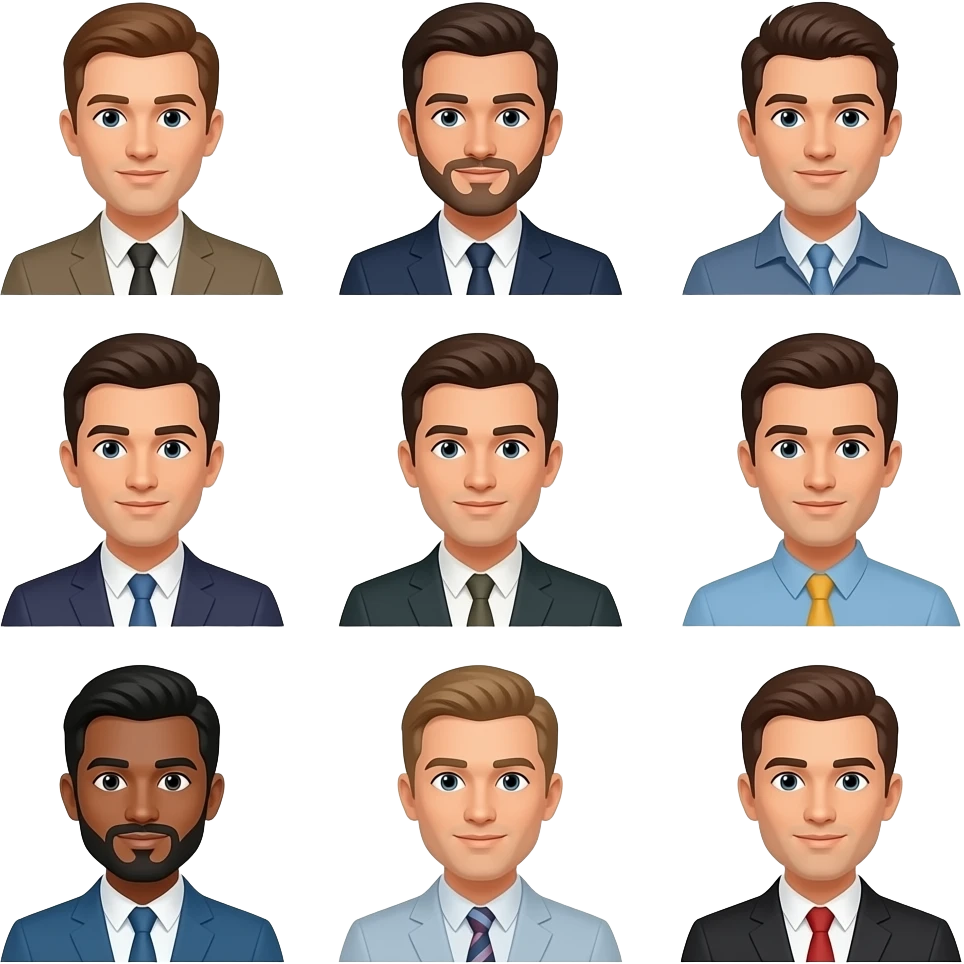 9 men emoji