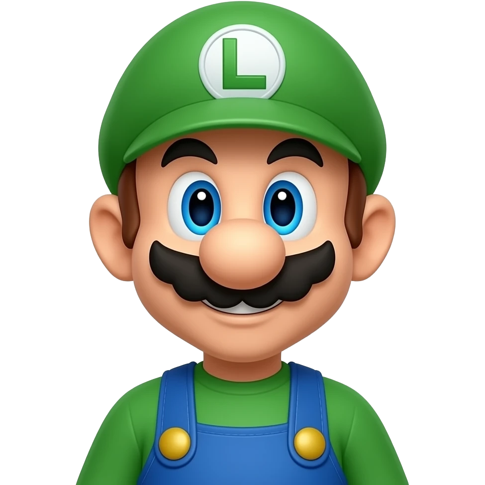 luigi super mario bros emoji