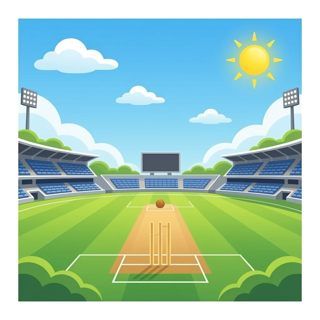 cricket stadium icon emoji